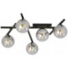 EMIBIG | Stropné svietidlo SMART 5xE14/10W/230V čierna/šedá | EB0008 EMIBIG | Stropné svietidlo SMART 5xE14/10W/230V čierna/šedá | EB0008