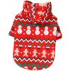 Vianočná mikina pre psov a mačky Červená M Vianočná mikina pre psov a mačky Červená M