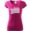 Jazvečík dlhý - Dámske tričko Pure - XL ( Fuchsiová ) Jazvečík dlhý - Dámske tričko Pure - XL ( Fuchsiová )