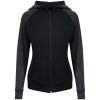 Just Cool Dámska športová mikina s žíhanými rukávmi - Čierna / čierny melír | S Just Cool Dámska športová mikina s žíhanými rukávmi - Čierna / čierny melír | S