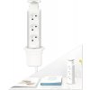 Výsuvný zásuvkový stĺpik 4740098 3x230V biely Výsuvný zásuvkový stĺpik 4740098 3x230V biely