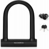 Zámok na bicykel Rockbros RKS610-BK U-lock - čierny Zámok na bicykel Rockbros RKS610-BK U-lock - čierny