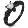 Dámsky oceľový prsteň Black Desire - 59 (US 9) Dámsky oceľový prsteň Black Desire - 59 (US 9)