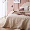 Elegantný prehoz na posteľ LEILA v béžovej farbe Rozmer prehozu (šírka x dĺžka): 200x220cm