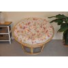Nábytek PEGAS Polstr na křeslo papasan 110 cm motiv květiny Nábytek PEGAS Polstr na křeslo papasan 110 cm motiv květiny