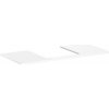 Doska pod umývadlo Hansgrohe Xelu Q 118x1,6x55 cm biela lesklá 54096050 Doska pod umývadlo Hansgrohe Xelu Q 118x1,6x55 cm biela lesklá 54096050