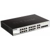 D-Link DGS-1210-16 20-port Gigabit Smart Switch, 16x GbE, 4x RJ45/SFP, fanless D-Link DGS-1210-16 20-port Gigabit Smart Switch, 16x GbE, 4x RJ45/SFP, fanless