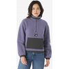 QUECHUA Dámska turistická mikina MH100 sherpa 1/2 zips fialová S QUECHUA Dámska turistická mikina MH100 sherpa 1/2 zips fialová S