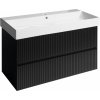 SAPHO - FILENA umývadlová skrinka 95x51,5x43cm, čierna mat strip FID1210BS SAPHO - FILENA umývadlová skrinka 95x51,5x43cm, čierna mat strip FID1210BS