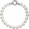 Perlový náramok z pravých riečnych perál biely 23003.1 Perlový náramok z pravých riečnych perál biely 23003.1