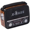 Verk 27543 Prenosné analógové rádio FM/M/SD, USB, AUX, SD, MP3, hnedé Verk 27543 Prenosné analógové rádio FM/M/SD, USB, AUX, SD, MP3, hnedé