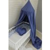 Baby Nellys Látkový Baldachýn - Nebesá s Konštrukciou-granát Baby Nellys Látkový Baldachýn - Nebesá s Konštrukciou-granát