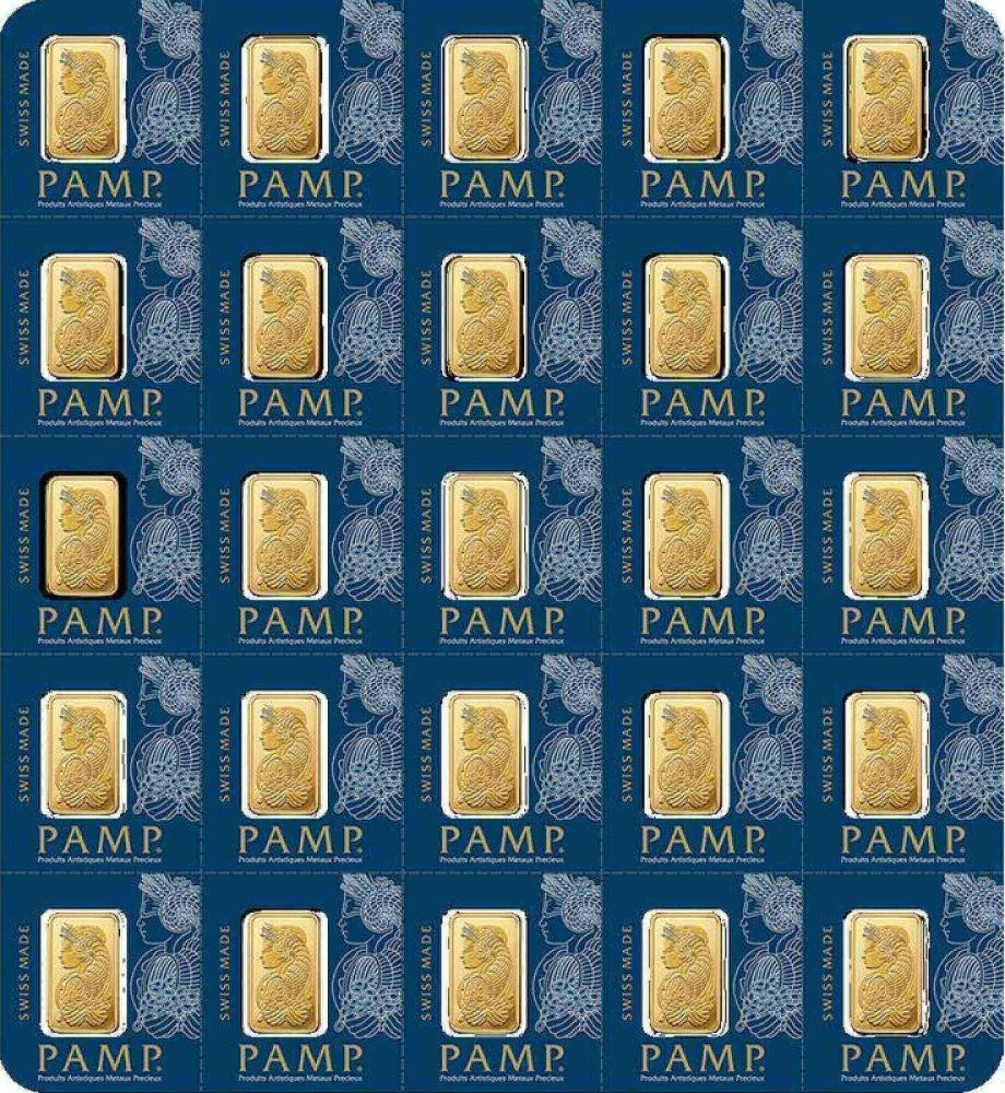 PAMP Fortuna Multigram zlaté tehličky 25 x 1 g