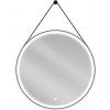 Mexen Reni, LED kúpeľňové zrkadlo s podsvietením 80x80 cm, 6000K, čierny rám, ochrana proti zahmlievaniu, 9812-080-080-611-70 Mexen Reni, LED kúpeľňové zrkadlo s podsvietením 80x80 cm, 6000K, čierny rám, ochrana proti zahmlievaniu, 9812-080-080-611-70