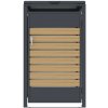 G21 68x117x80 cm antracitový s dekorom dreva G21 68x117x80 cm antracitový s dekorom dreva
