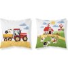 DETEXPOL Obliečka na vankúšik Farma na kopci červená Bavlna, 40/40 cm DETEXPOL Obliečka na vankúšik Farma na kopci červená Bavlna, 40/40 cm
