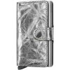 Secrid Kožené puzdro na karty Miniwallet Crunch Silver strieborné Secrid Kožené puzdro na karty Miniwallet Crunch Silver strieborné
