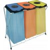 Stojan na vrecia na triedenie odpadu Artex, pozinkovaná oceľ, 3 komory, viacfarebný Stojan na vrecia na triedenie odpadu Artex, pozinkovaná oceľ, 3 komory, viacfarebný