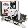 AXAGON PCEA-S2, PCIe adaptér - 2x sériový port (RS232), vč. LP AXAGON PCEA-S2, PCIe adaptér - 2x sériový port (RS232), vč. LP