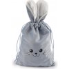 Darčekové vrecúško zajačik 15x28 cm zamatové - 1 ks 3 modrá svetlá Darčekové vrecúško zajačik 15x28 cm zamatové - 1 ks 3 modrá svetlá