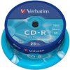 Verbatim CD-R, 43432, Extra Protection, 25-pack, 700MB, 52x, 80min., 12cm, bez možnosti potlače, cake box, pre archiváciu dát Verbatim CD-R, 43432, Extra Protection, 25-pack, 700MB, 52x, 80min., 12cm, bez možnosti potlače, cake box, pre archiváciu dát