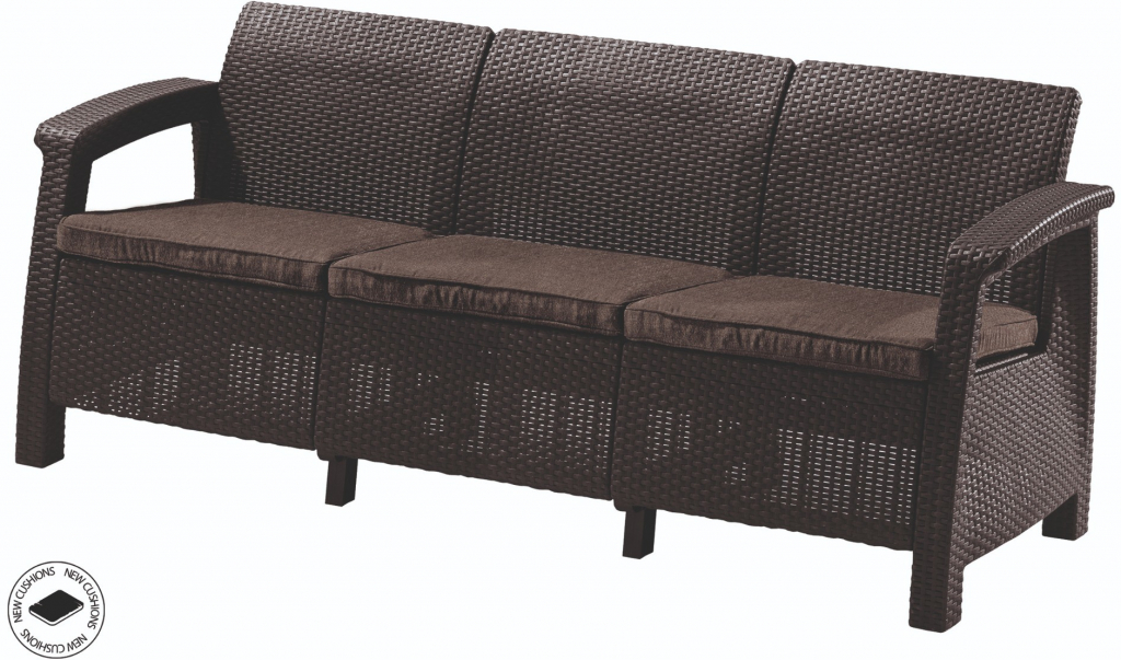 Záhradná pohovka Allibert Corfu Love Seat Max - Graphite