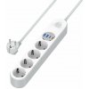 COLORWAY Prodlužovací napájecí přívod/ 4x Schuko/ 2x USB-C 20W/ 2x USB-A/ kabel 2m CW-CHE44PDW COLORWAY Prodlužovací napájecí přívod/ 4x Schuko/ 2x USB-C 20W/ 2x USB-A/ kabel 2m CW-CHE44PDW