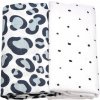 MOTHERHOOD Zavinovačka bavlnená mušelínová 2ks Dark Blue Ocelot 100x120 cm MOTHERHOOD Zavinovačka bavlnená mušelínová 2ks Dark Blue Ocelot 100x120 cm