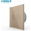 LIVOLO VL-C702-13 Dotykový vypínač č.5 - zlatý (Radenie č.5 - dvojpólový vypínač vl-c702-13) LIVOLO VL-C702-13 Dotykový vypínač č.5 - zlatý (Radenie č.5 - dvojpólový vypínač vl-c702-13)