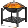 Gardebruk Ohnisko s priestorom na drevo FIRE, Ø55cm, čierna 101100 Gardebruk Ohnisko s priestorom na drevo FIRE, Ø55cm, čierna 101100