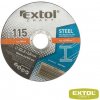 Kotouče řezné na kov, 5ks 115x1,0x22,2mm EXTOL CRAFT 106901 Kotouče řezné na kov, 5ks 115x1,0x22,2mm EXTOL CRAFT 106901