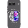 Picasee silikónový čierny obal pre OnePlus Nord 4 - Brain - White Picasee silikónový čierny obal pre OnePlus Nord 4 - Brain - White