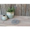 Chic Antique Zinkový kovový stojan na kuchynské utierky s ozdobou Fill - Ø 16*33 cm - Chic Antique Chic Antique Zinkový kovový stojan na kuchynské utierky s ozdobou Fill - Ø 16*33 cm - Chic Antique