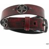 opasok s kovom Leather & Steel Fashion red opasok s kovom Leather & Steel Fashion red