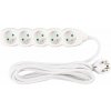 STREND PRO Kábel DG-F805B L-3 m, predlžovací, biely, 5x zásuvka, new edition STREND PRO Kábel DG-F805B L-3 m, predlžovací, biely, 5x zásuvka, new edition