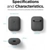 Elago Airpods 2 Silicone Case - Dark Gray Elago Airpods 2 Silicone Case - Dark Gray