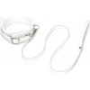 Obojok so vôdzou Fuji White Collar With Leash Liebe Seele Obojok so vôdzou Fuji White Collar With Leash Liebe Seele