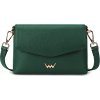 Vuch Dámska kožená crossbody kabelka Leyra Green Vuch Dámska kožená crossbody kabelka Leyra Green
