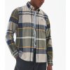 Barbour Dunoon tailored shirt forest mist