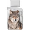 Good Morning Flanel obliečka Good Morning Wolf 140x200 70x90
