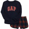 Dievčenské pyžamo GAP, V-FAM tmavo modrá,červená, 6Y Dievčenské pyžamo GAP, V-FAM tmavo modrá,červená, 6Y