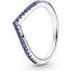 Pandora Moderný strieborný prsteň Trblietavé modré prianie Timeless 196316C02 52 mm Pandora Moderný strieborný prsteň Trblietavé modré prianie Timeless 196316C02 52 mm