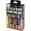 Essdee Block Printing Ink Farba na linoryt Metalický 3 x 100 ml Essdee Block Printing Ink Farba na linoryt Metalický 3 x 100 ml