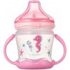 Canpol babies netečúci tréningový pohár so silikónovým pítkom LOVE&SEA 180 ml – ružový Canpol babies netečúci tréningový pohár so silikónovým pítkom LOVE&SEA 180 ml – ružový