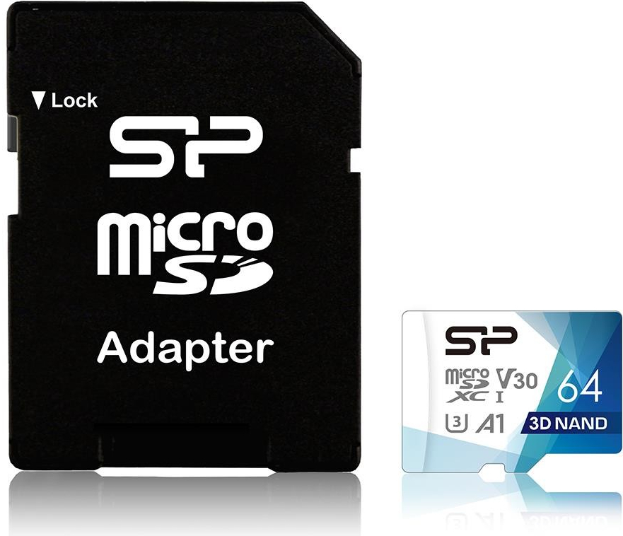 Silicon Power SDXC UHS-I U3 64GB +adapter