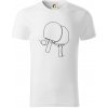 Rakety na stolný tenis jedným ťahom - Tričko z organickej bavlny - 3XL ( Biela ) Rakety na stolný tenis jedným ťahom - Tričko z organickej bavlny - 3XL ( Biela )