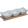 Secret de Gourmet Porcelánová servírovacia miska Trio 30 x 10 x 6 cm 3 ks Secret de Gourmet Porcelánová servírovacia miska Trio 30 x 10 x 6 cm 3 ks