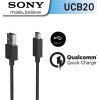 UCB-20 Sony USB-C Dátový Kábel 3A 1m Black (Bulk) UCB-20 Sony USB-C Dátový Kábel 3A 1m Black (Bulk)