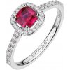 Brosway strieborný prsteň Fancy Passion Ruby FPR136