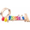 Woody Muzikálny set (xylofón, tamburína, drievka, 2 maracas vajíčka) Woody Muzikálny set (xylofón, tamburína, drievka, 2 maracas vajíčka)
